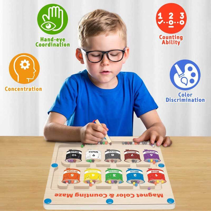 Colorful Magnetic Counting Puzzle - MagniTally