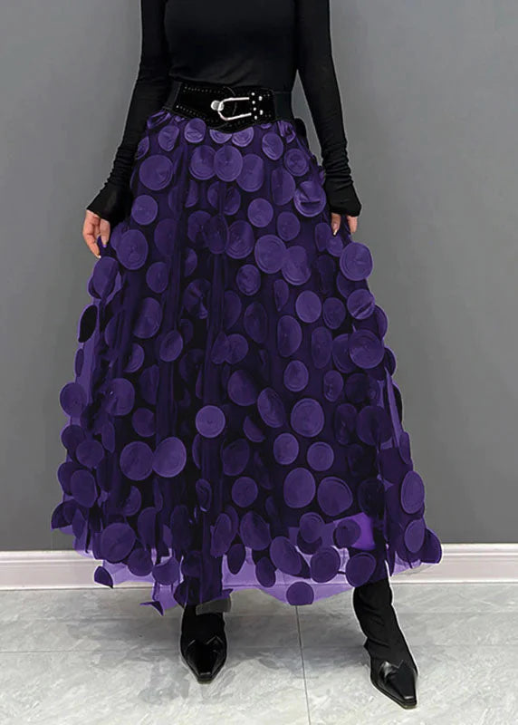 Flowy Skirt with Polka Dot Print – Maëlle
