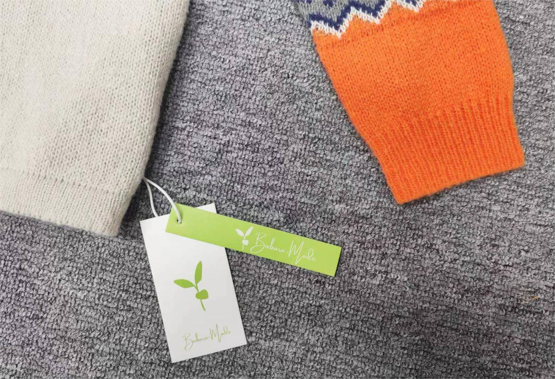 Skandynawski modny sweter z żywym wzorem - NordicChic