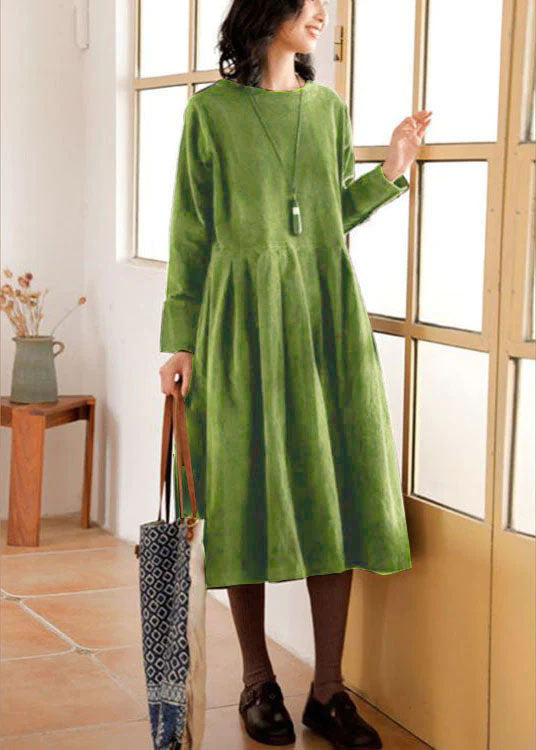 Corduroy Fall/Winter Dress - Emilia