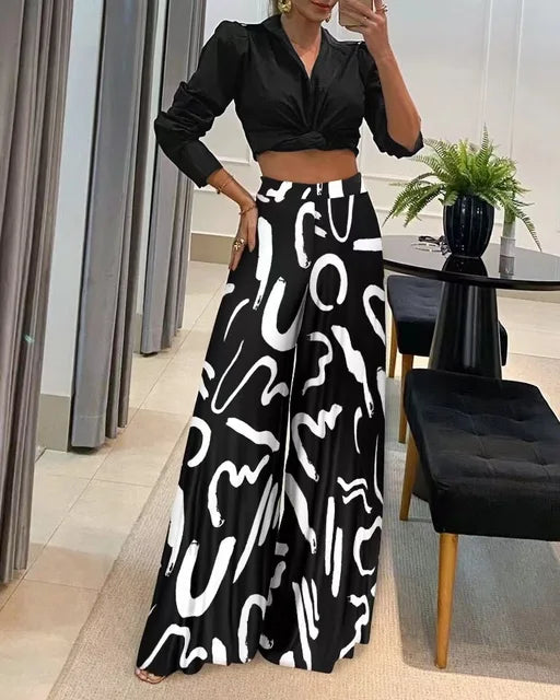 Trendy Broek met Print - Sara