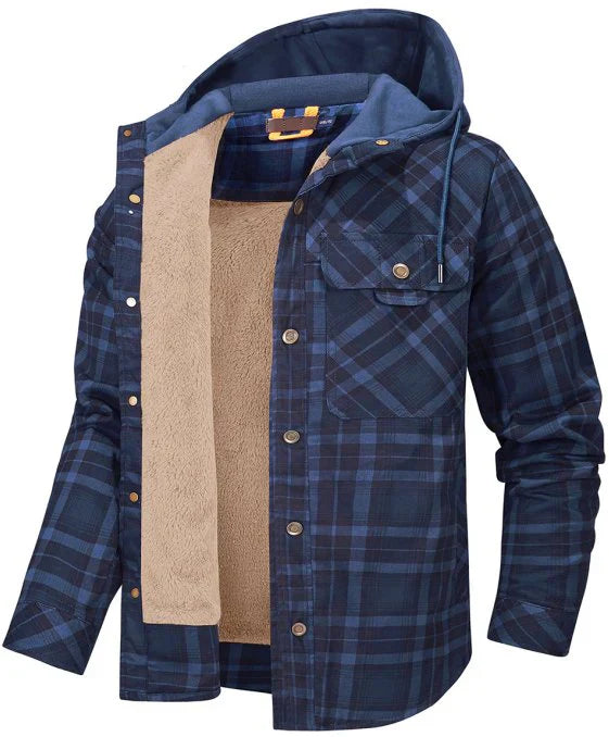 Geruit Heren Outdoorjack met isolatie & waterafstotende coating – Ragnar