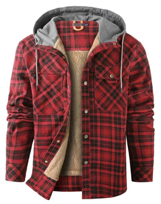 Geruit Heren Outdoorjack met isolatie & waterafstotende coating – Ragnar