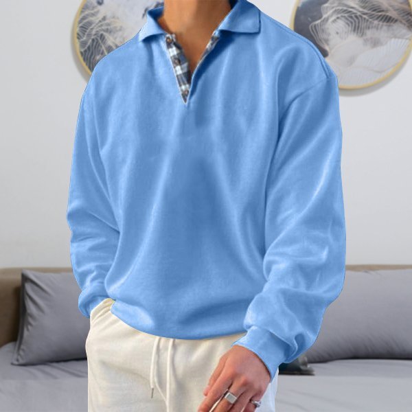 Casual Men's Polo Sweater - Oliver