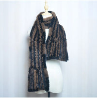 Sammy Jackson™ Knitted Scarf | Warm and stylish mink fur scarf