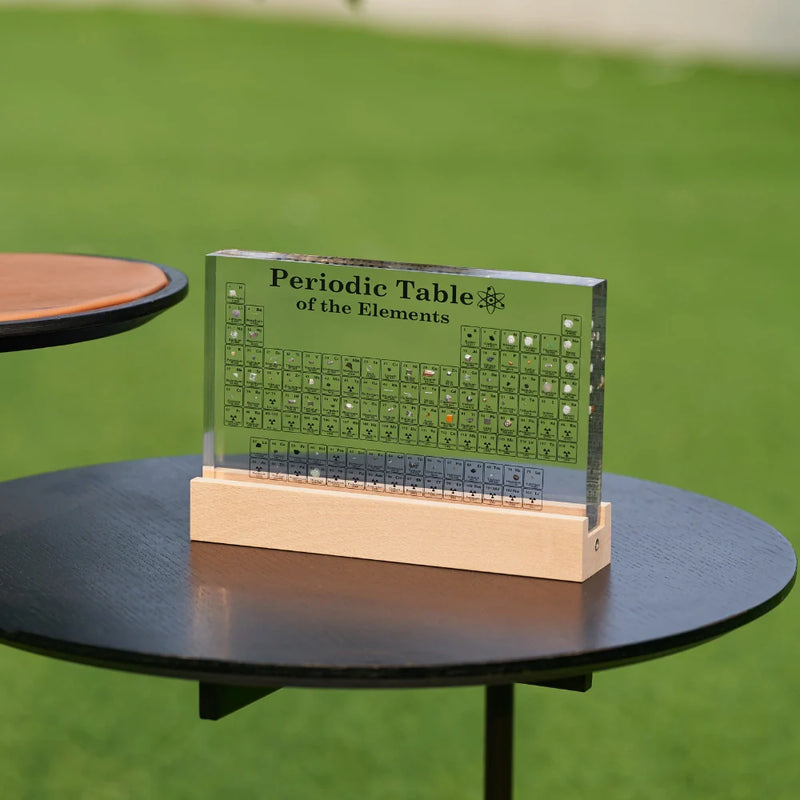 Illuminated Periodic Table with Real Elements - Elementa