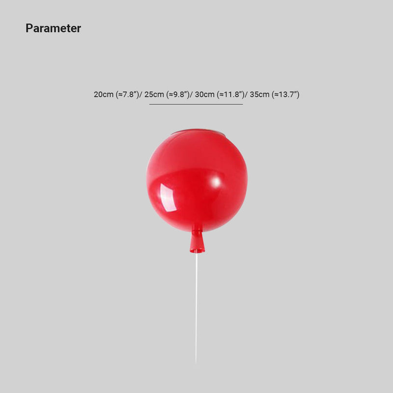 Compact Modern LED Balloon Ceiling Lamp - AuraLite