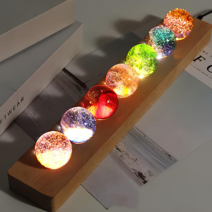 Luminous Cosmic Crystals - AstroGlow Orbs