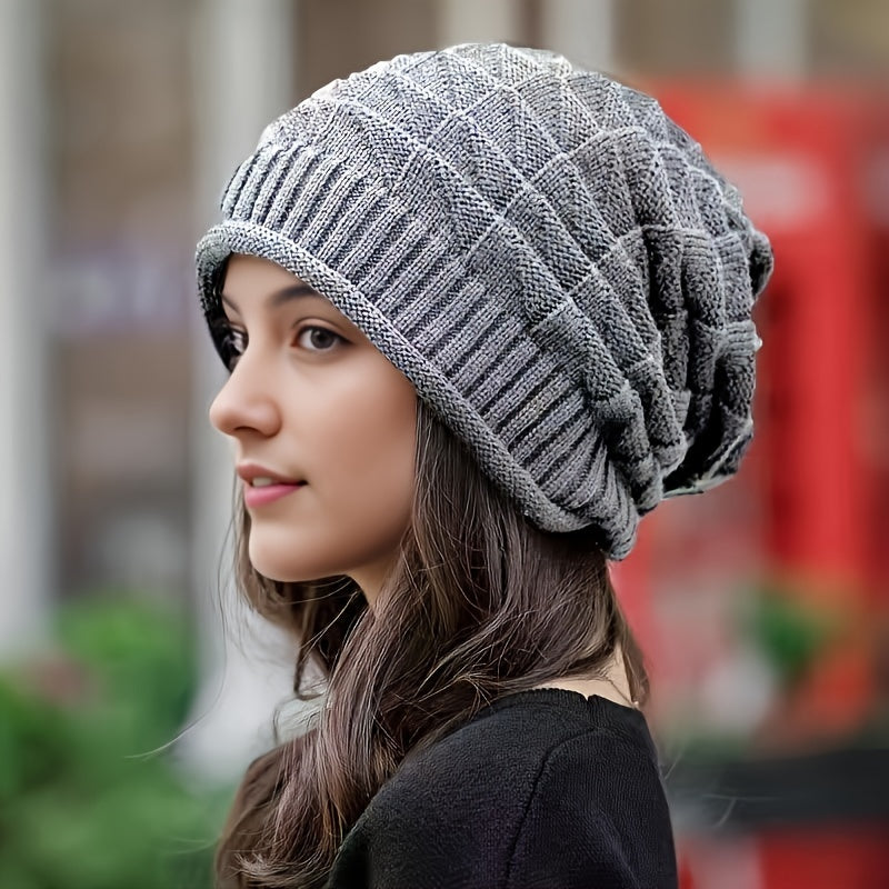 Knitted Women's Hat, Light & Stretchy for Spring and Autumn – Alina