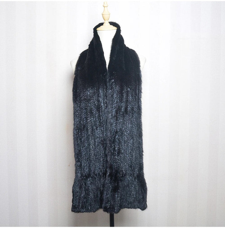Sammy Jackson™ Knitted Scarf | Warm and stylish mink fur scarf