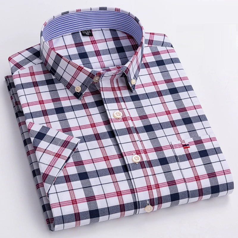 Sammy Jackson™ Stan Plus Size Overhemd | Geruit & Trendy