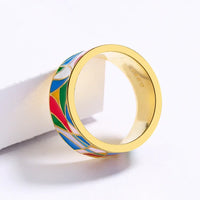 Classic Enamel Zirconia Ring - Nadia