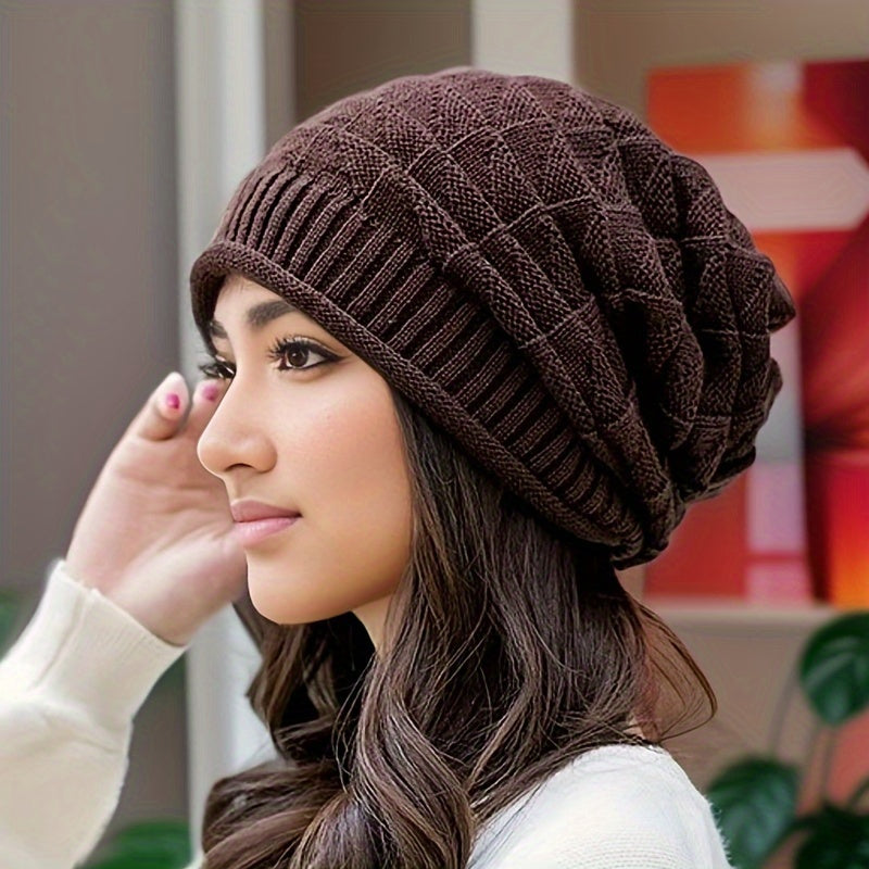 Knitted Women's Hat, Light & Stretchy for Spring and Autumn – Alina