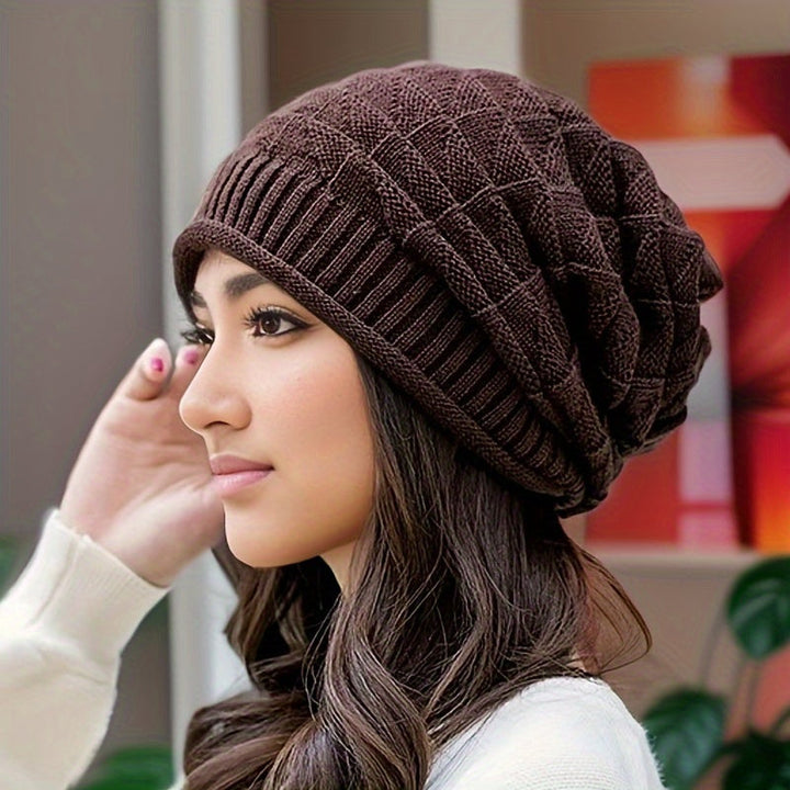 Knitted Women's Hat, Light & Stretchy for Spring and Autumn – Alina