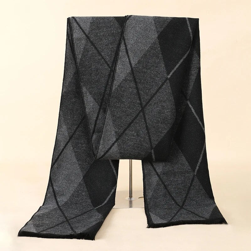 Sammy Jackson™ Checked Scarf | Stylish and warm cashmere scarf
