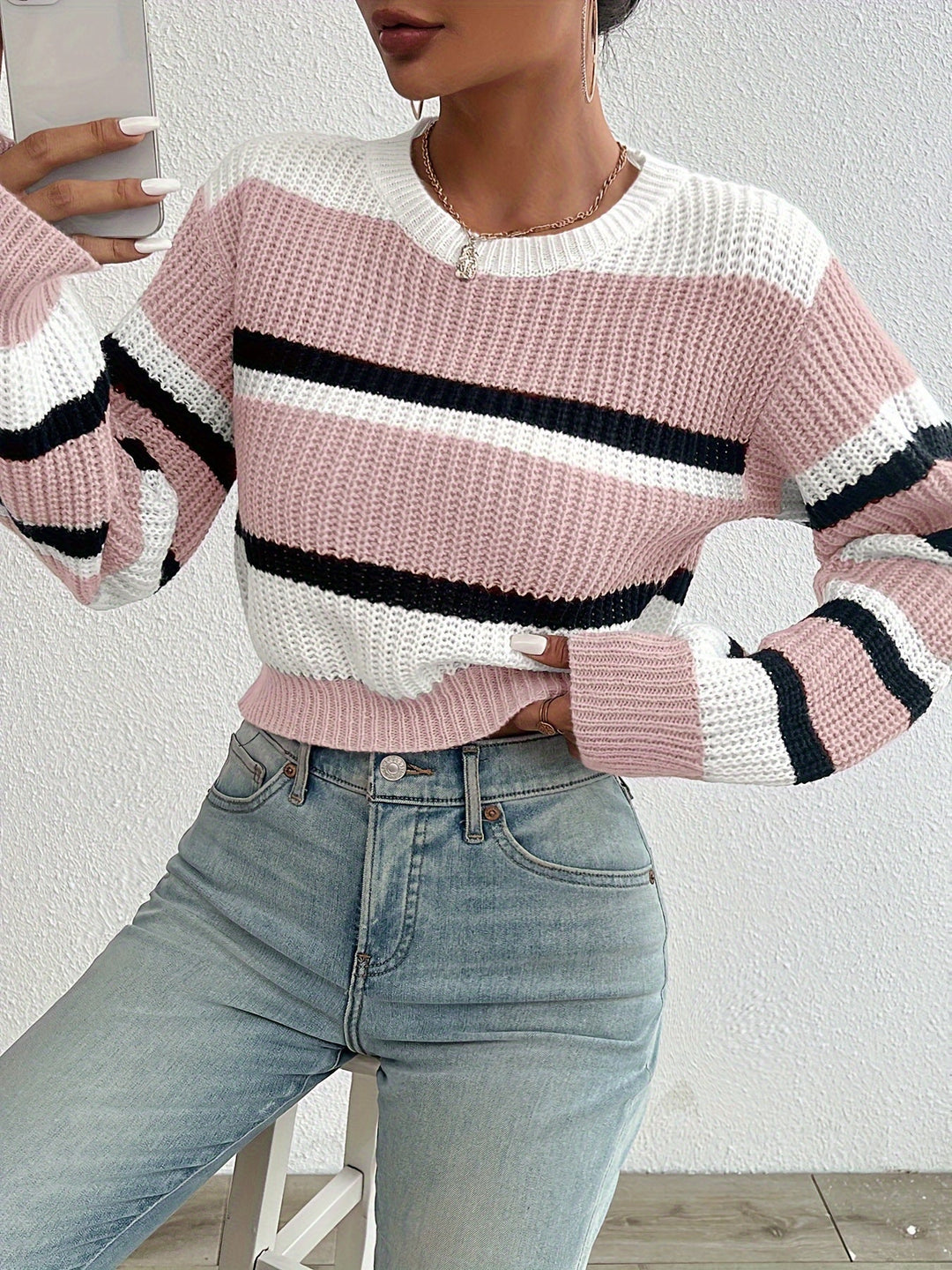 Comfortable and Stylish Knitted Sweater - Sienna