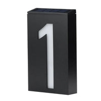 Illuminated House Number Powered by Solar Energy - SolarSign