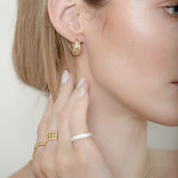 Classic Gold Drop Earrings - Aveline