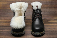 Sammy Jackson™ Leren Winterlaarzen | Met heerlijk warme wollen voering