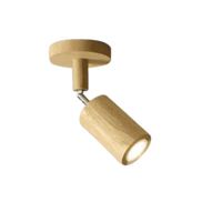 Adjustable Wooden Ceiling Spot Lamp - EcoLux