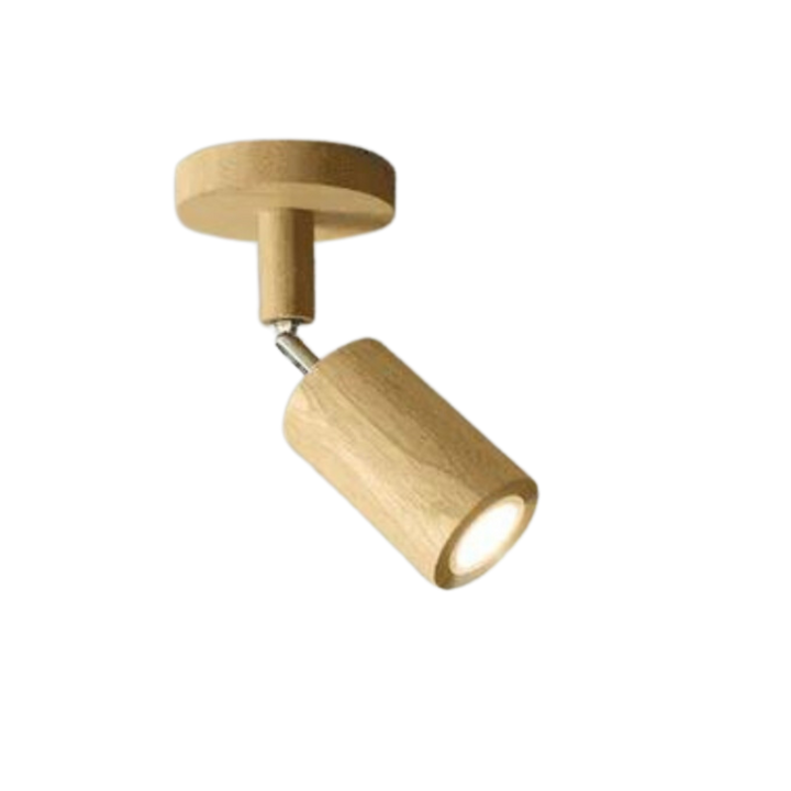Adjustable Wooden Ceiling Spot Lamp - EcoLux