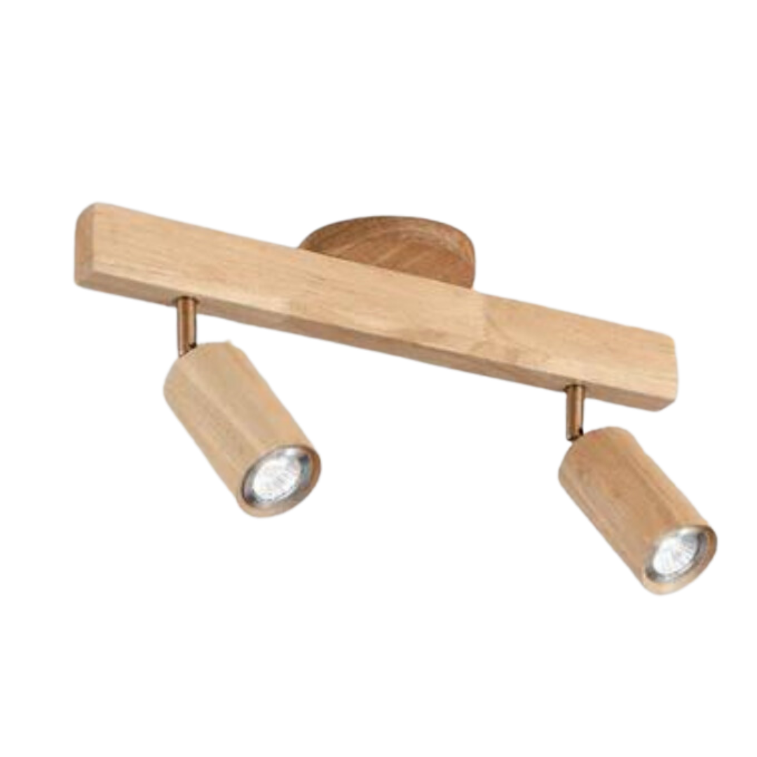 Adjustable Wooden Ceiling Spot Lamp - EcoLux