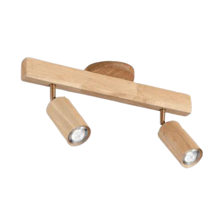 Adjustable Wooden Ceiling Spot Lamp - EcoLux