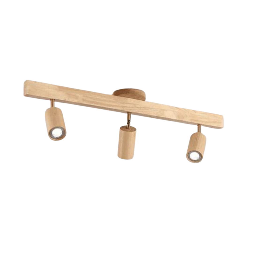 Adjustable Wooden Ceiling Spot Lamp - EcoLux