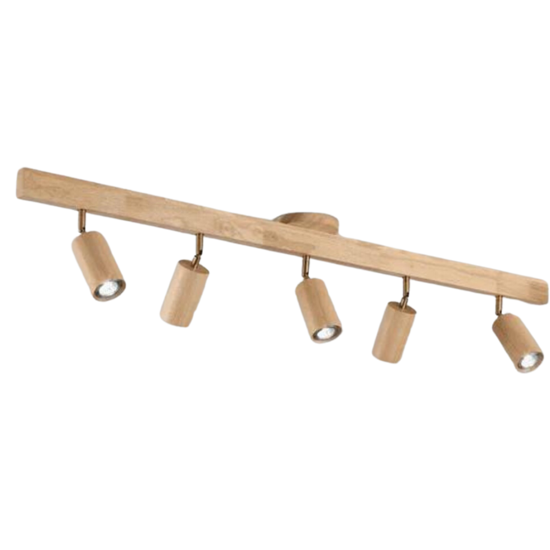 Adjustable Wooden Ceiling Spot Lamp - EcoLux