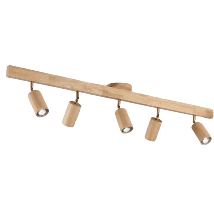 Adjustable Wooden Ceiling Spot Lamp - EcoLux