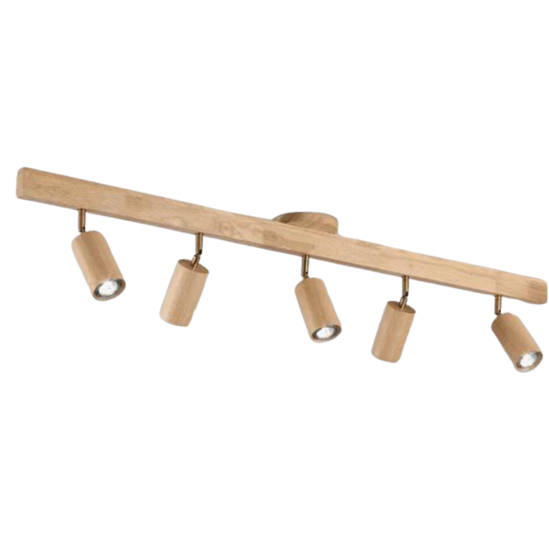 Adjustable Wooden Ceiling Spot Lamp - EcoLux