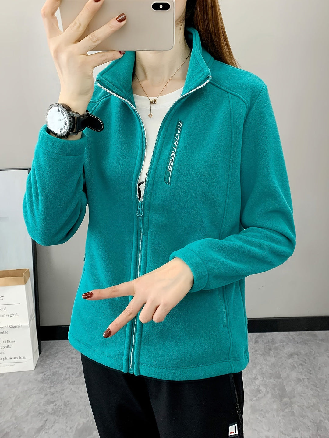 Ademende Fleece Jas - Aurora