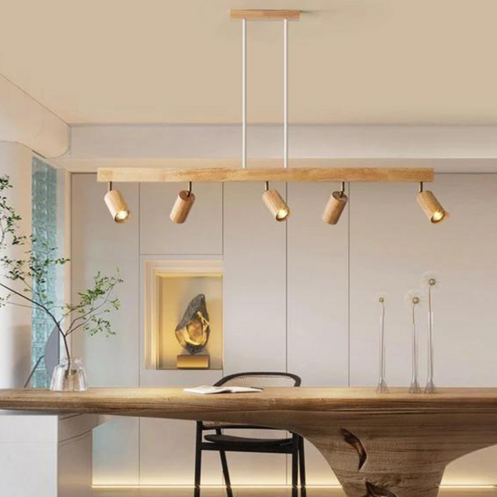Adjustable Wooden Ceiling Spot Lamp - EcoLux