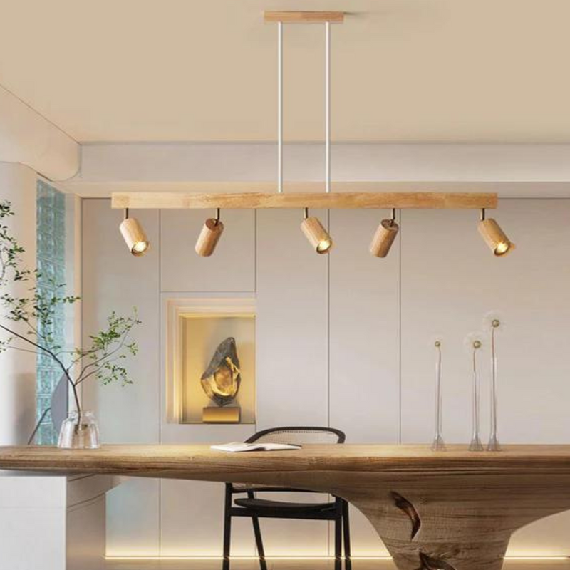 Adjustable Wooden Ceiling Spot Lamp - EcoLux