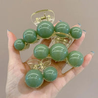 Green Pearl Hair Clip - Liana