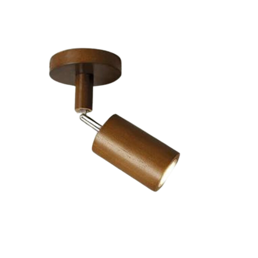 Adjustable Wooden Ceiling Spot Lamp - EcoLux