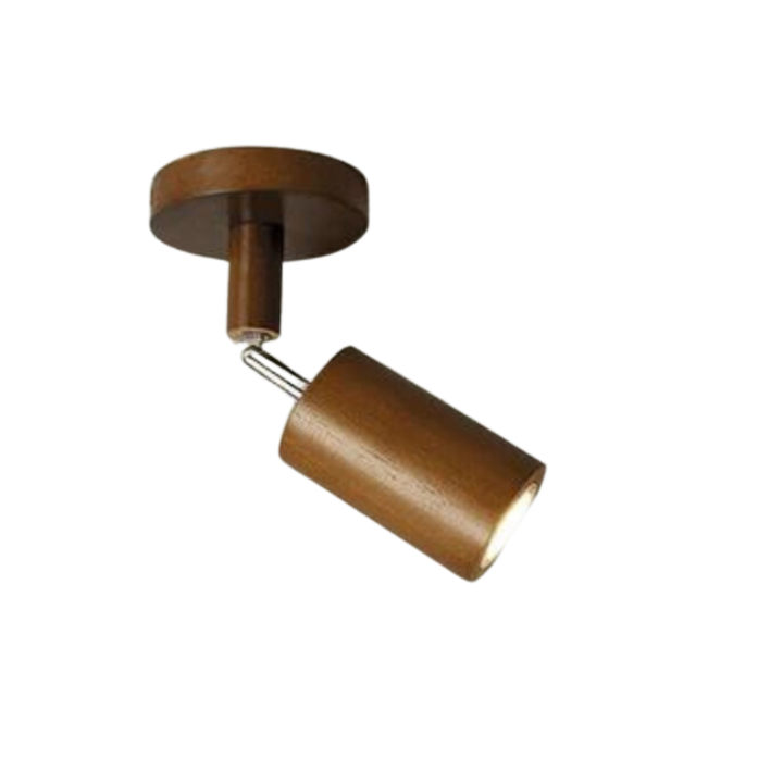 Adjustable Wooden Ceiling Spot Lamp - EcoLux