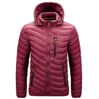 Waterafstotend heren donsjack met afneembare capuchon – Alaric