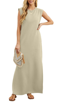 Airy maxi dress with pockets for women – Romy