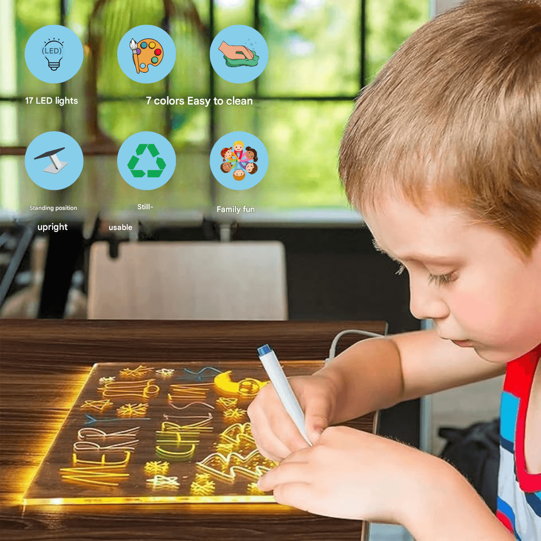 Pizarra luminosa para niños – LuminaPlay