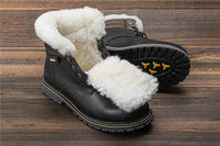 Sammy Jackson™ Leren Winterlaarzen | Met heerlijk warme wollen voering