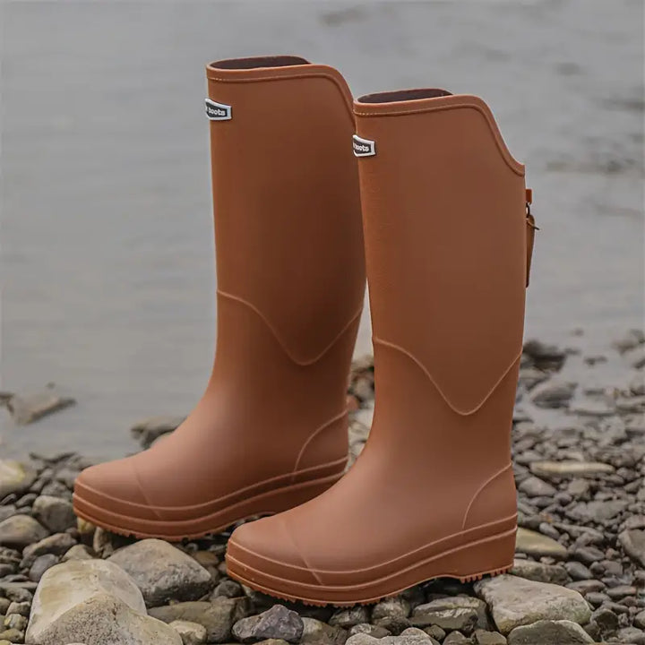 Waterdichte Dames Regenlaarzen van PVC met antislipzool - Corina
