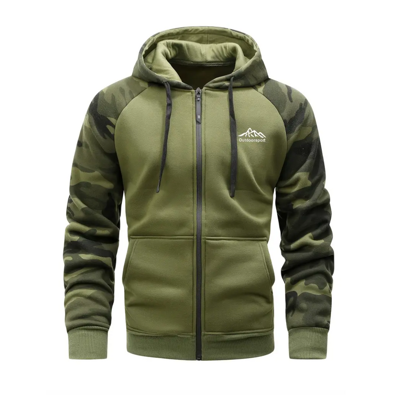 Warm en comfortabel heren camo fleecejack – Ethan