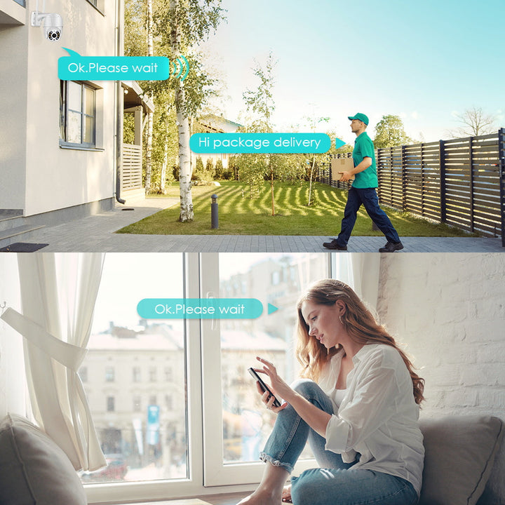 Wireless Outdoor Security Camera with WiFi – SecureView 360