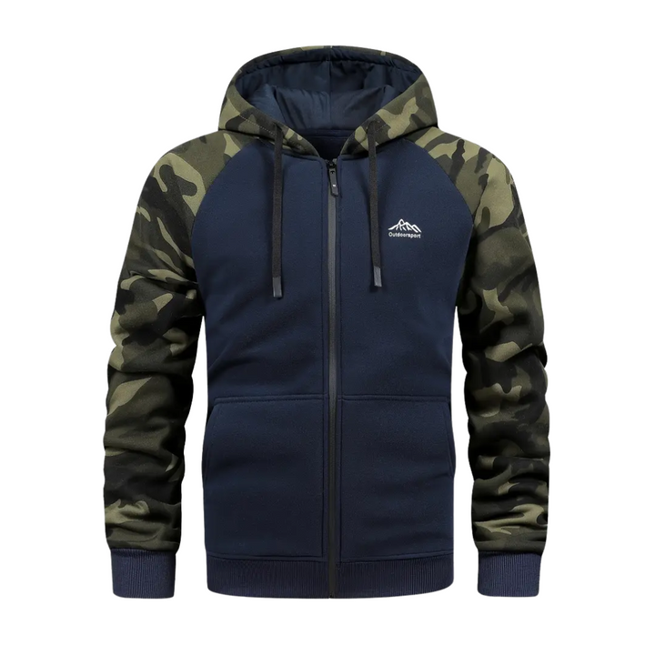 Warm en comfortabel heren camo fleecejack – Ethan