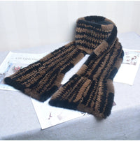 Sammy Jackson™ Knitted Scarf | Warm and stylish mink fur scarf