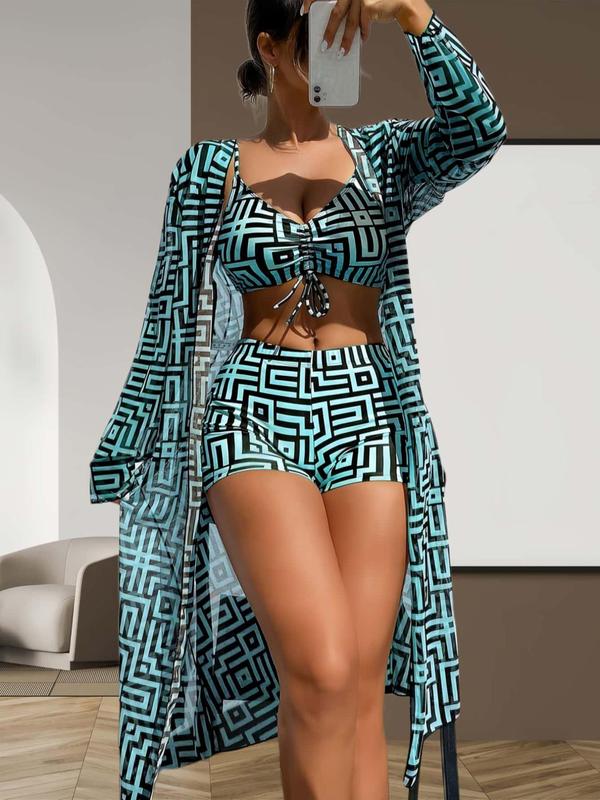 Trendy 3-Piece Swimsuit Set - Leona