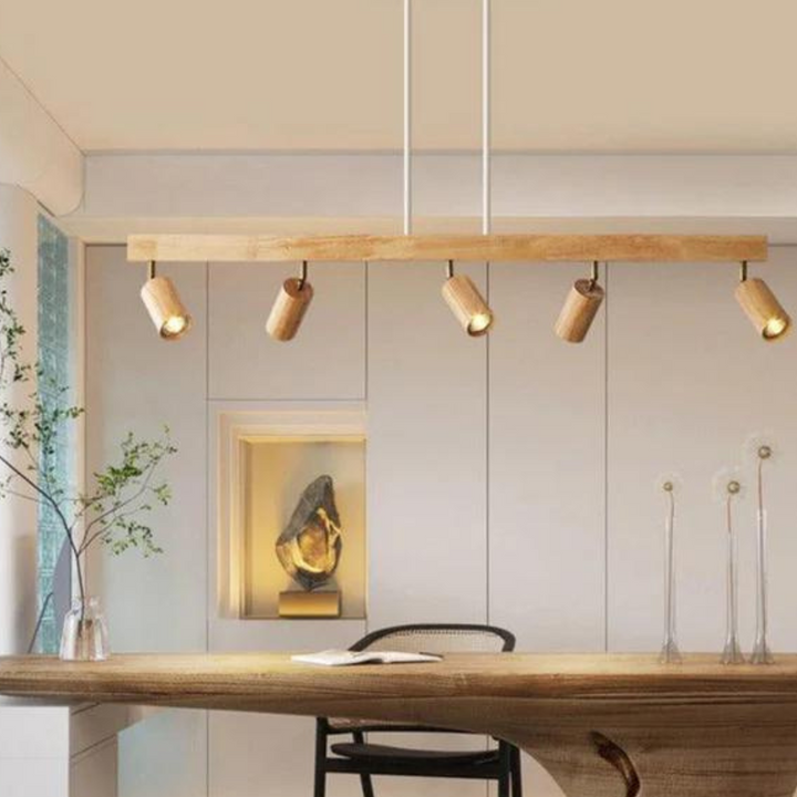 Adjustable Wooden Ceiling Spot Lamp - EcoLux