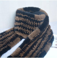 Sammy Jackson™ Knitted Scarf | Warm and stylish mink fur scarf