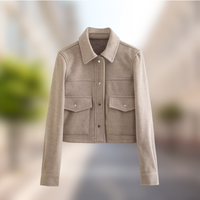 Women's Wool Coat in Casual Style for Autumn – Amara